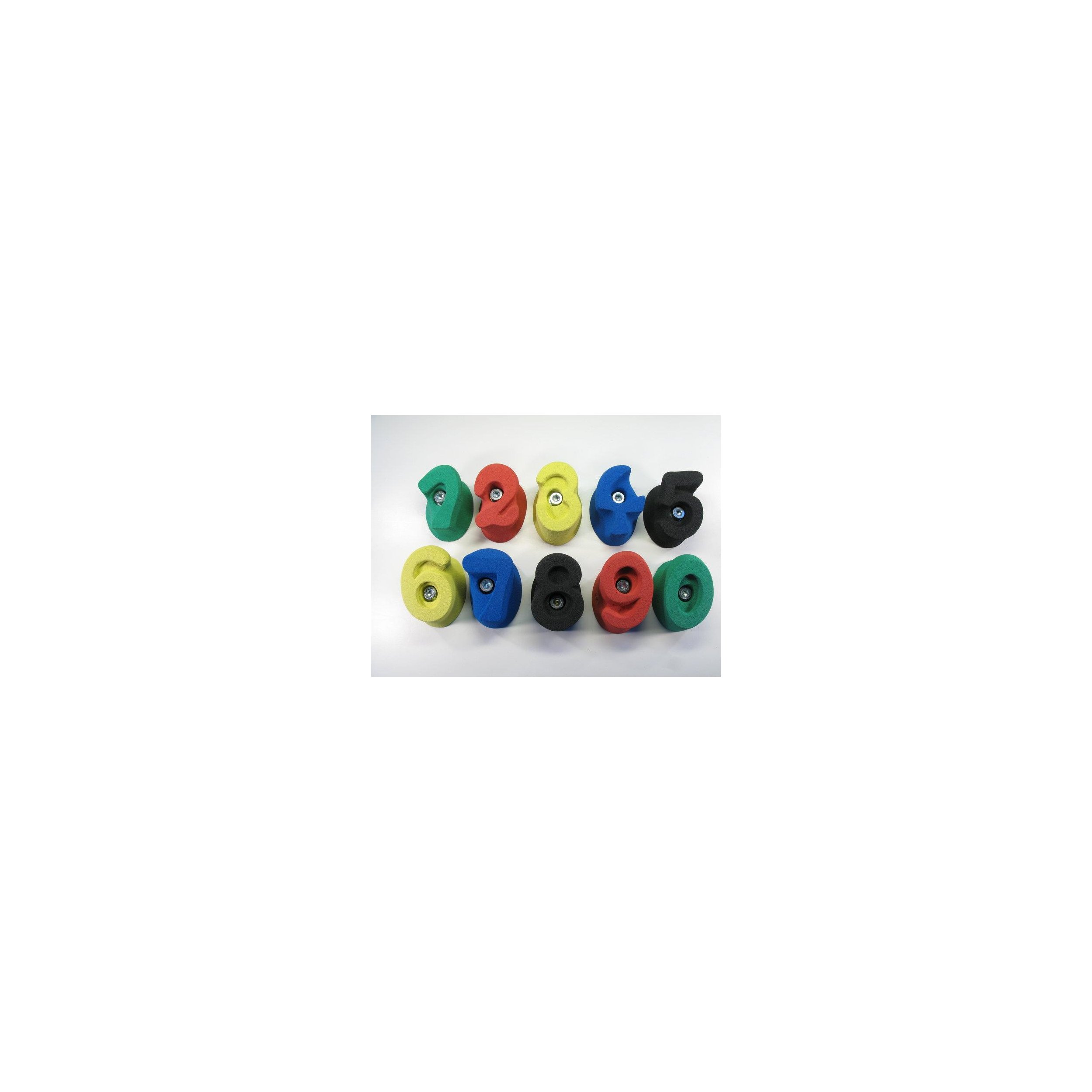 Klettergriff-Set Zahlen - 10 tlg.